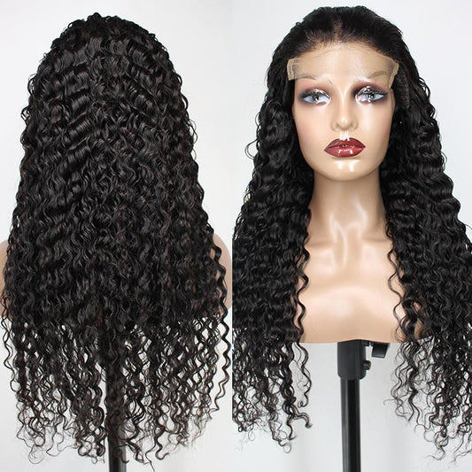 180% Density Full 4x4 Transparent Lace Front Jerry Curl Human Hair Wig| XoXoBexuty